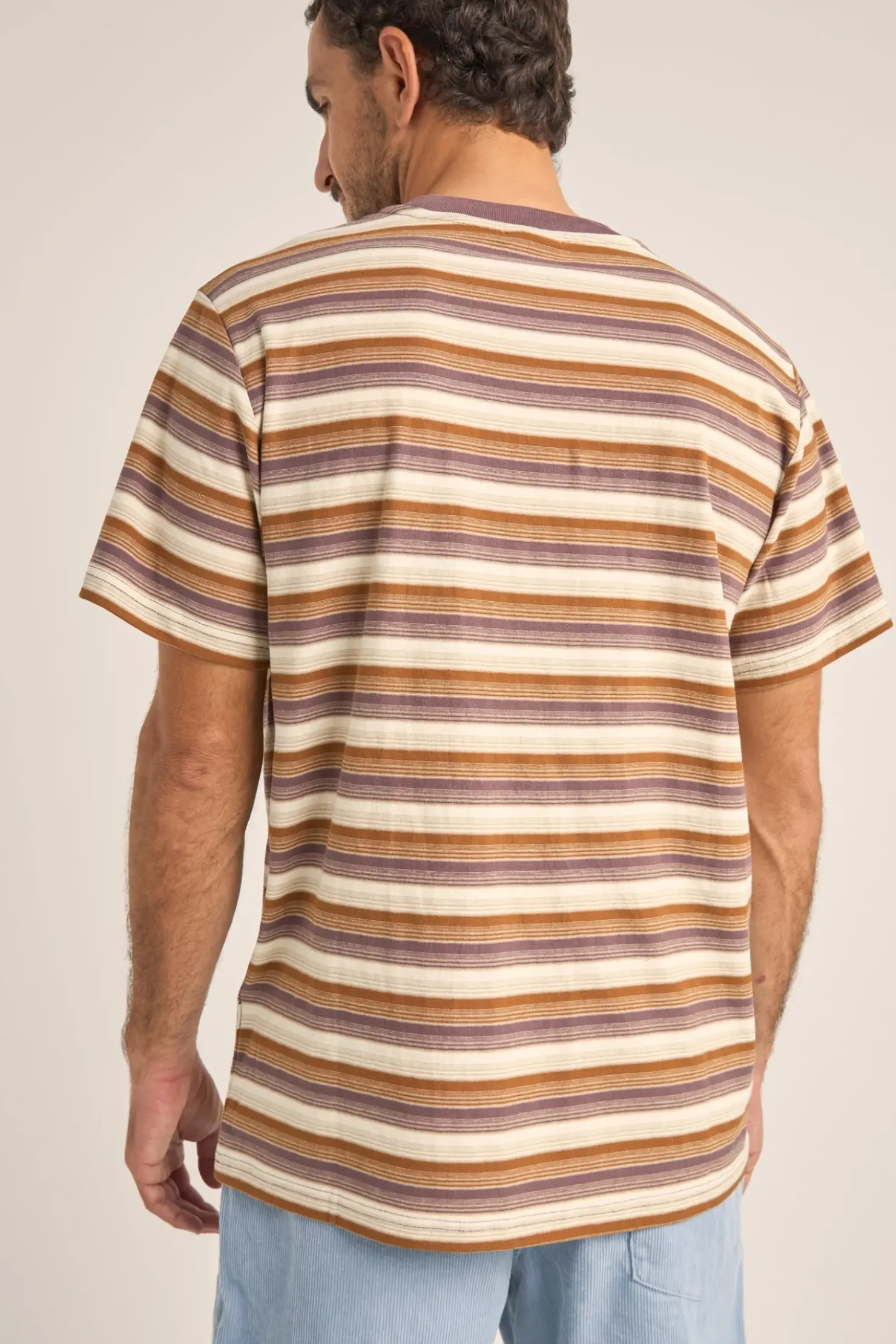 Rhythm T-shirts*Vintage Stripe SS T-Shirt Cedar