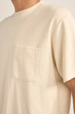 Rhythm Woven Shirts*Vintage Terry SS T-Shirt Natural